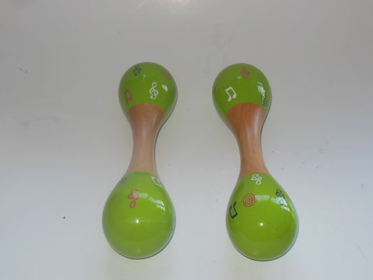 Green Double Maracas Shaker Yongxin