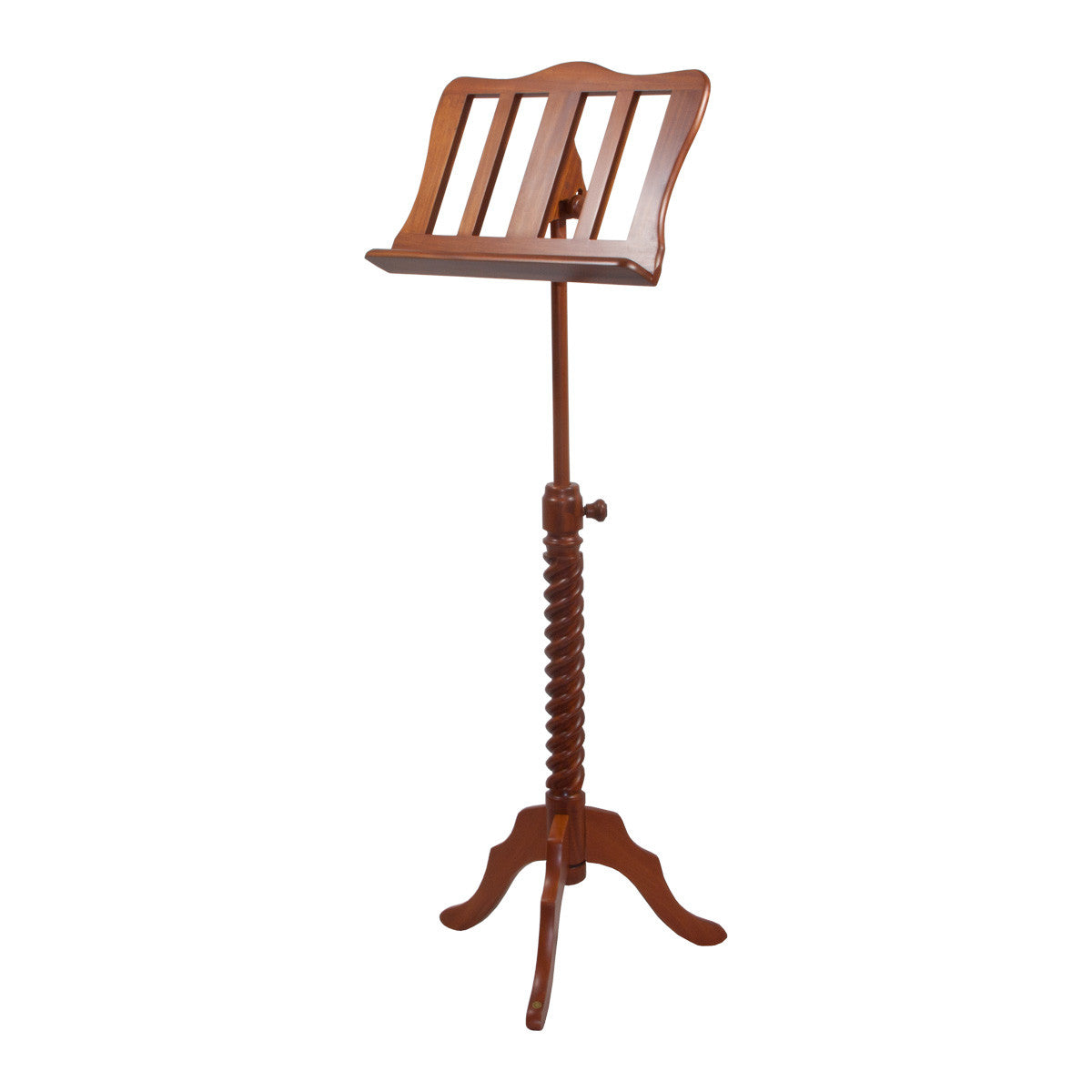 Roosebeck Single Tray Spiral Red Cedar Music Stand Music Stands Roosebeck