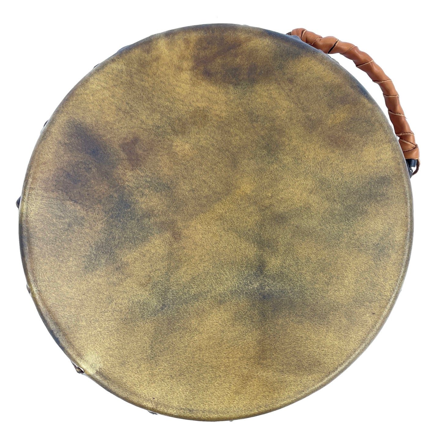 Elk Rawhide Hand Drum, Double-Sided, 13-inch, with Beater, by Nash Tavewa Native American Drums Nash Tavewa