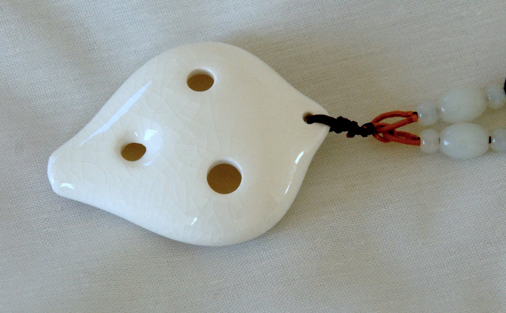 6-hole Ceramic Soprano Seedpod Ocarina in C Ocarinas Lark in the Morning