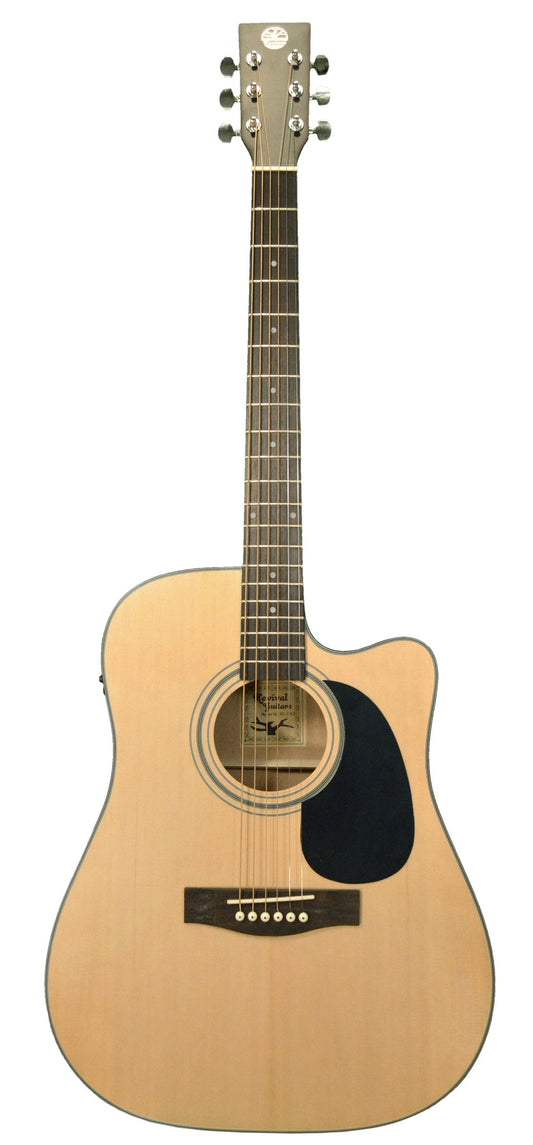 Revival Guitars RG-10CE Matte Spruce Mahogany Dreadnaught Cutaway Guitar Guitars Revival