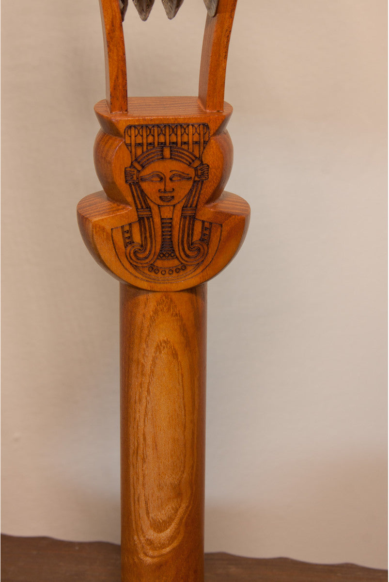 Tahya Ceremonial Systrum Red Cedar Sistrum, 16 inches tall Shakers, Maracas & Rattles Lark in the Morning