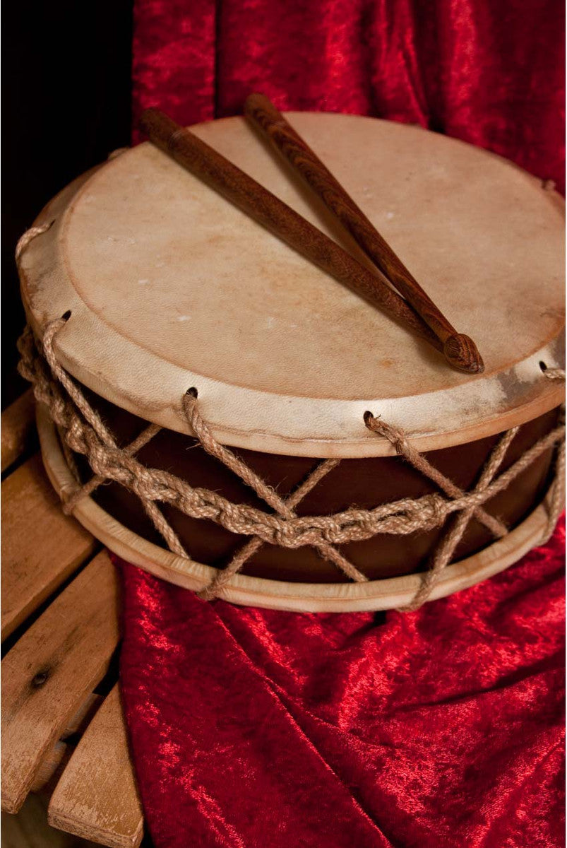 EMS Tabor Drum, 9", with Sticks Tabor Drums Early Music Shop