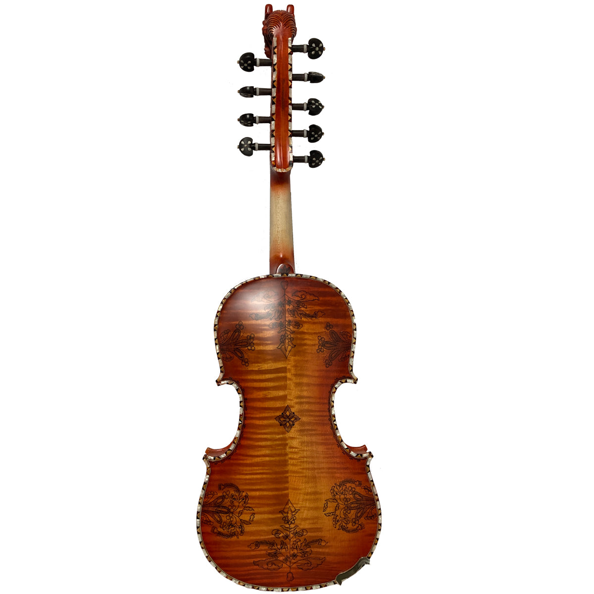 Deluxe Fancy Norwegian Hardanger Fiddle Fiddles Lark in the Morning