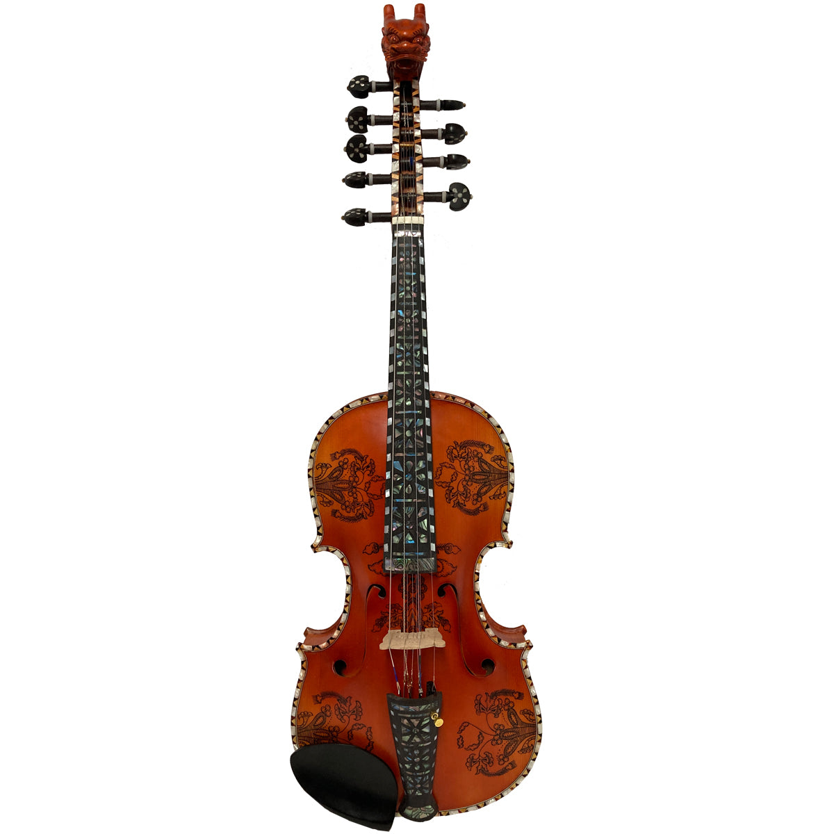 Deluxe Fancy Norwegian Hardanger Fiddle Fiddles Lark in the Morning