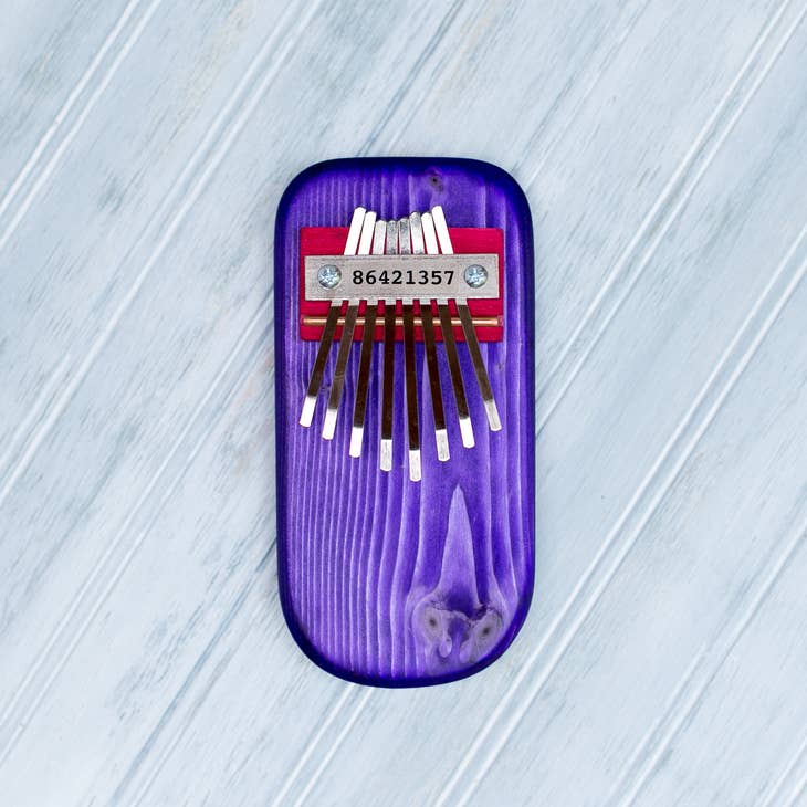 Color Pine Thumb Piano, Purple Kalimbas & Sansulas Mountain Melodies