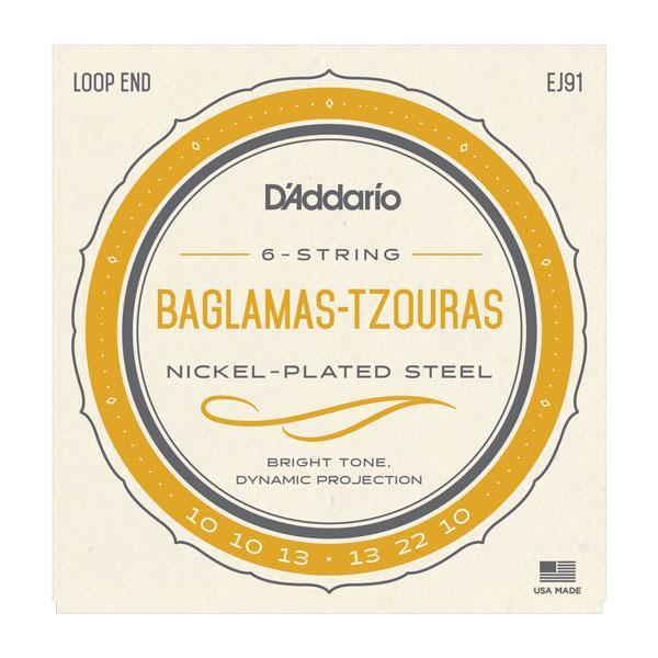 D'Addario Baglamas-Tzouras Nickel Strings EJ91 Accessories_Strings D'Addario