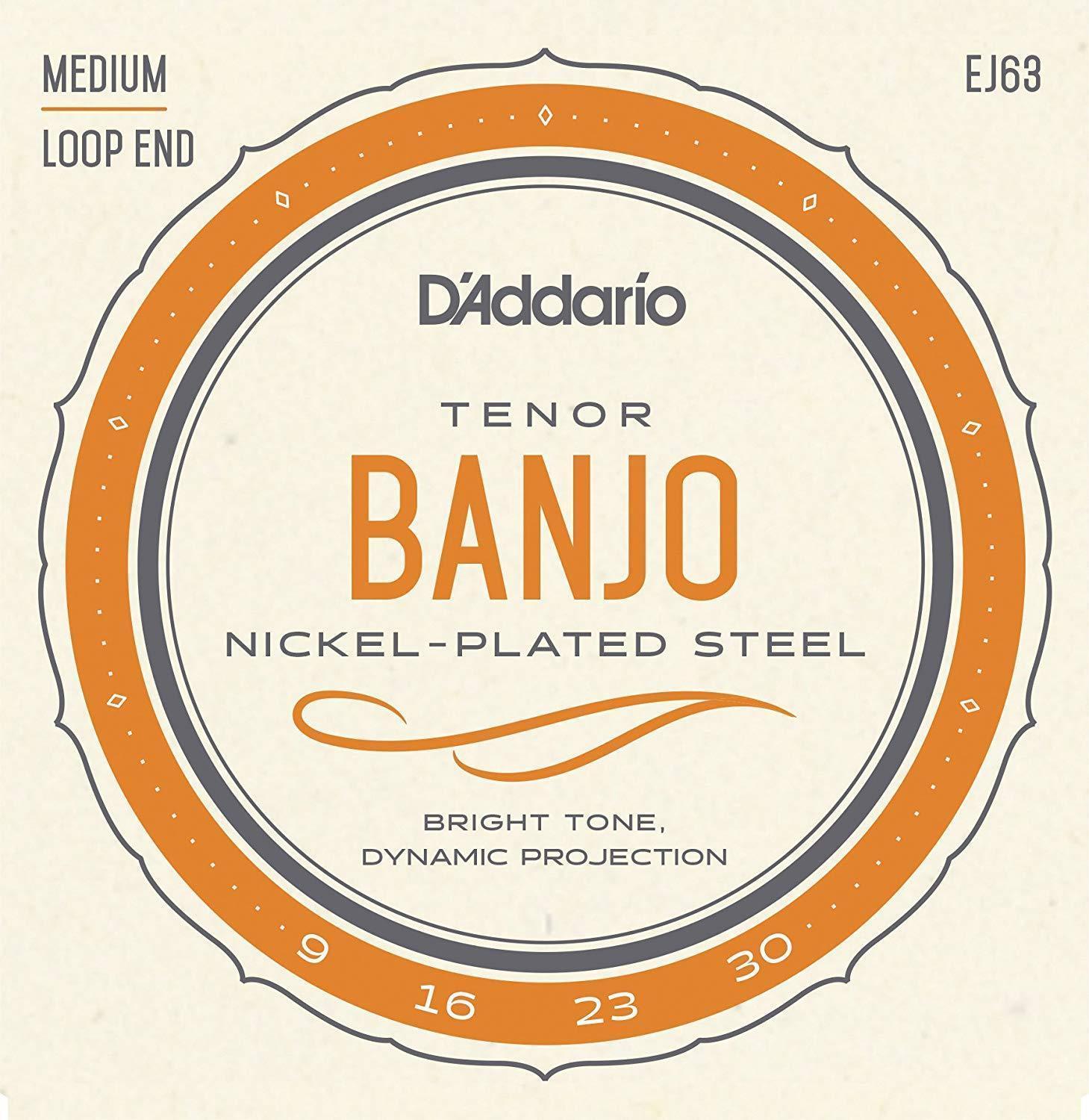 D'Addario EJ63 Tenor Banjo Strings, Nickel, 9-30 Accessories_Strings D'Addario