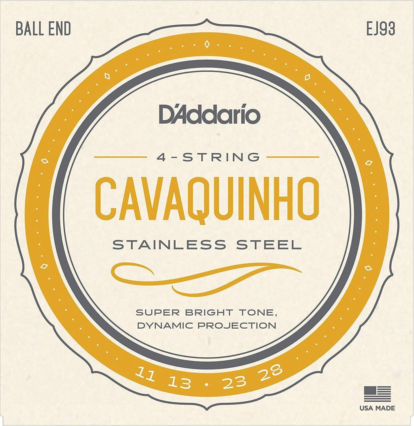 D'Addario Stainless Steel Cavaquinho String Set EJ93 Accessories_Strings D'Addario