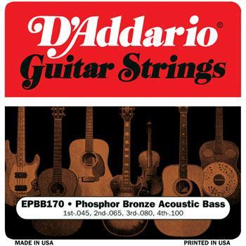 D'Addario Acoustic Bass Guitar String Set, Phosphor Bronze Accessories_Strings D'Addario