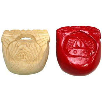 Temple Block, Wooden Fish, #7,  3" Blocks, Clappers & Sticks Lark in the Morning