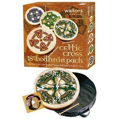 Celtic Cross Pack Bodhran Package 18" Bodhrans Waltons