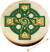 Gallen Cross Bodhran 18 inch. Bodhran Bodhrans Waltons