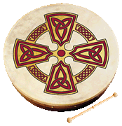 Kilkenny Cross Bodhran 8 inch. Bodhran Bodhrans Waltons
