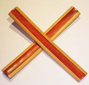 Mr Bones Musical Laminated Bones Boxwood Vermillion Pair Bones Lark in the Morning