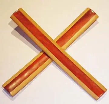 Mr Bones Musical Laminated Bones Boxwood Vermillion Pair Bones Lark in the Morning