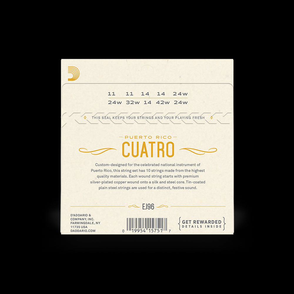 D'Addario Puerto Rican Cuatro 10 String Set, EJ96 Accessories_Strings D'Addario