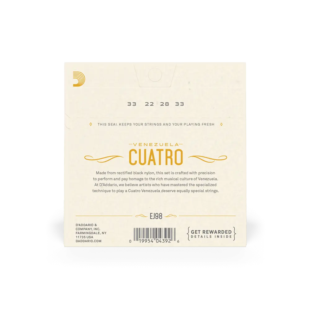D'Addario Venezuela Cuatro Strings Accessories_Strings D'Addario