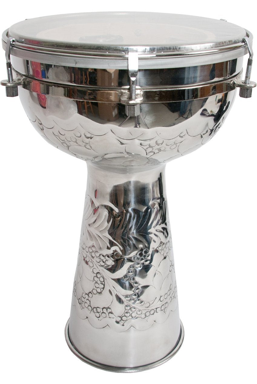 Metal Doumbek, Jingles, 8"x 14" Synthetic Dumbeks Mid-East