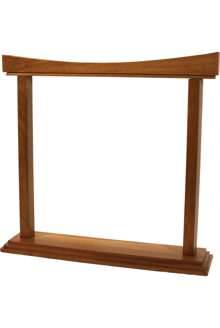 DOBANI Curved Walnut Gong Stand 14-Inch Gongs DOBANI