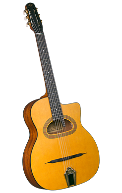 GUITARE ACOUSTIQUE JAZZ MANOUCHE CIGANO GJ 5 GRANDE BOUCHE