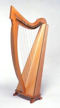 Triplett Celtic Harp w/ levers and case, 34 strings Harps Triplett
