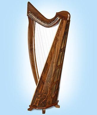 Triplett Celtic Harp w/ levers and case, 34 strings Harps Triplett