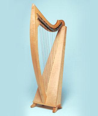 Triplett Eclipse Harp w/ levers and case, 38 strings Harps Triplett