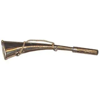 Medium Curved Fog Horn, 10" L. , brass Horns Lark in the Morning