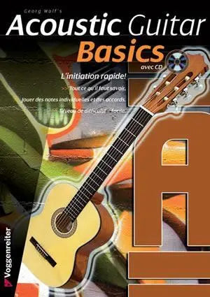 Acoustic Guitar Basics, French Edition Book/CD Set Media Mel Bay