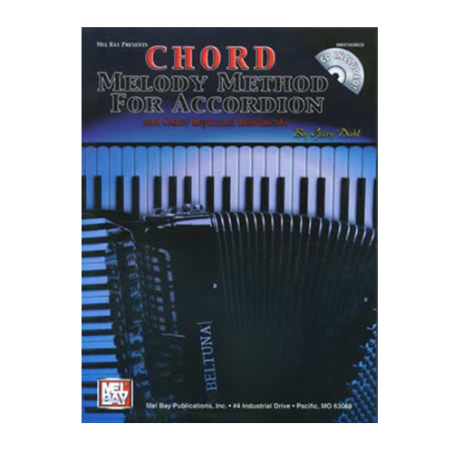 Chord Melody Method for Accordion  Book/CD Set Media Mel Bay