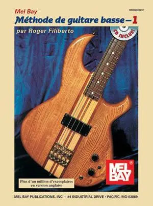 Electric Bass Method, Volume 1, French Edition Book/CD Set Media Mel Bay