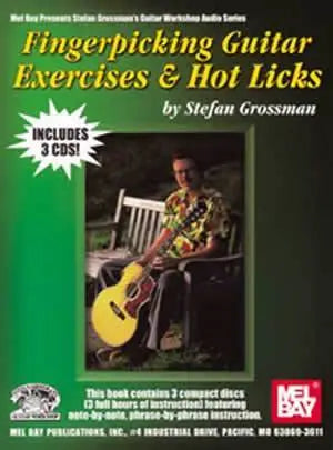 Fingerpicking Guitar Exercises & Hot Licks Book/3-CD Set Media Mel Bay