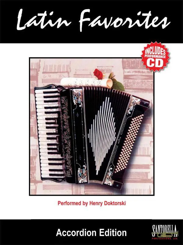 Latin Favorites for Accordion with CD Media Santorella