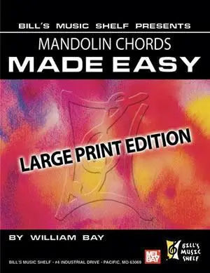 Mandolin Chords Made Easy, Large Print Edition Media Mel Bay