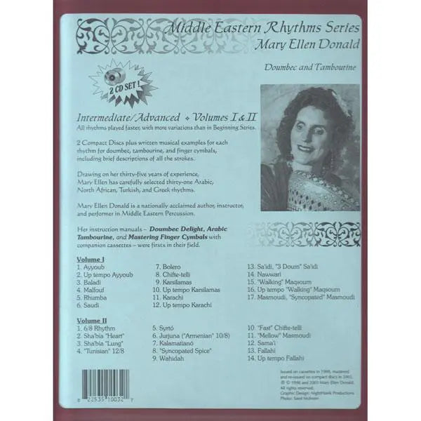 Middle Eastern Rhythms for Beginners Book & CD, Vol. 1 & 2 Media Lark in the Morning