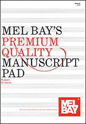 Premium Quality Manuscript Pad 12-Stave Media Mel Bay