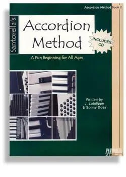 Santorella Accordion Method * Book 2 * with CD Media Santorella