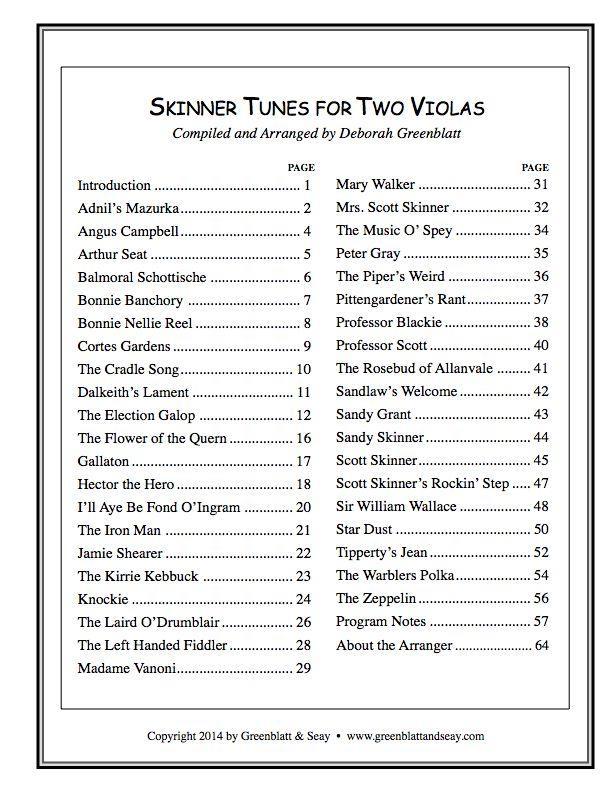 Skinner Tunes for Two Violas Media Greenblatt & Seay