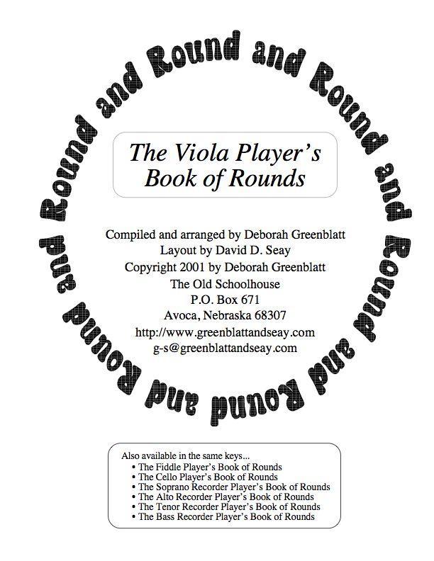 The Viola Player's Book of Rounds Media Greenblatt & Seay