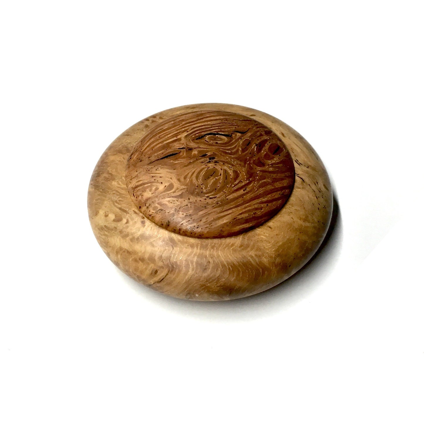 Round Wooden Box for Picks (And Other Small Items) Musical Gifts Lark in the Morning