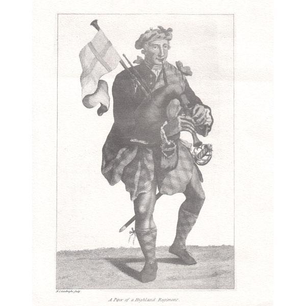 Print : A Piper of a Highland Regiment Musical Prints Lark in the Morning