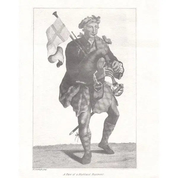 Print : A Piper of a Highland Regiment Musical Prints Lark in the Morning