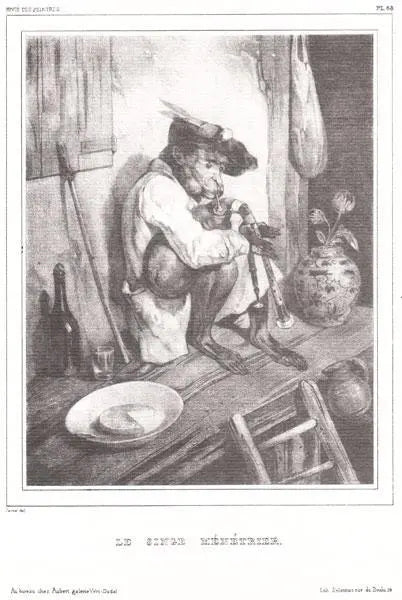 Print : Le Singe Menetrier Musical Prints Lark in the Morning