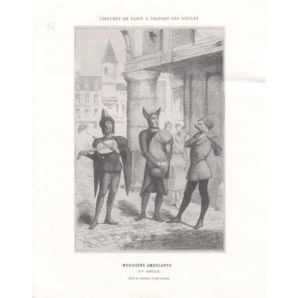 Print : Musiciens Ambulants Musical Prints Lark in the Morning