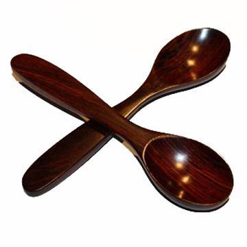Beautiful Musical Spoons Rosewood Pair 6 Inch Spoons Lark in the Morning