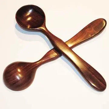 Beautiful Musical Spoons Rosewood Pair 8 Inch Spoons Lark in the Morning