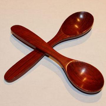 Beautiful Musical Spoons Vermillion Pair 6 Inch Spoons Lark in the Morning