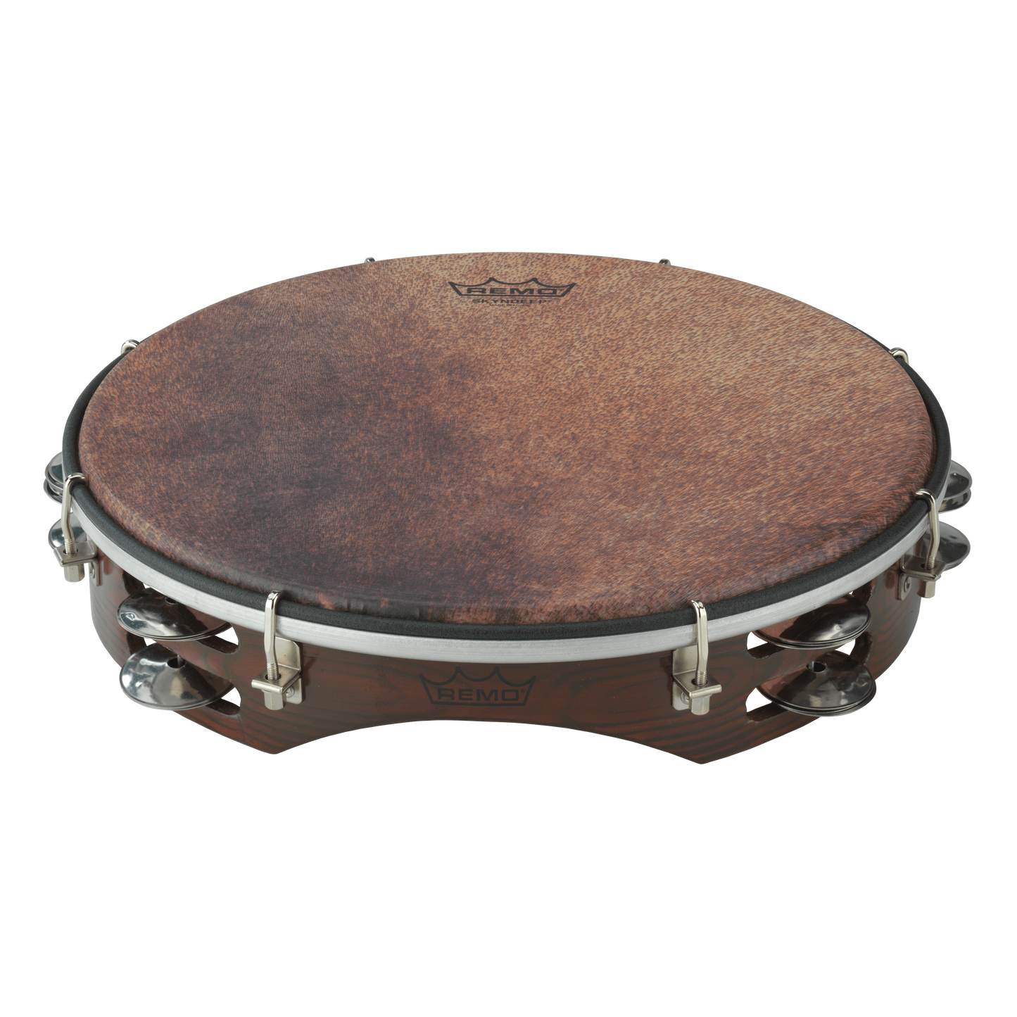 Remo Drum, Tamburello Calabria, 12" X 2.5", Key-Tuned, Skyndeep Tambourines Remo