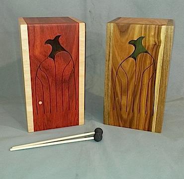 "The Whale" Tongue Drum, minor tuning 7.25"x 12"x 5.5" Wooden Tongue Drums Lark in the Morning